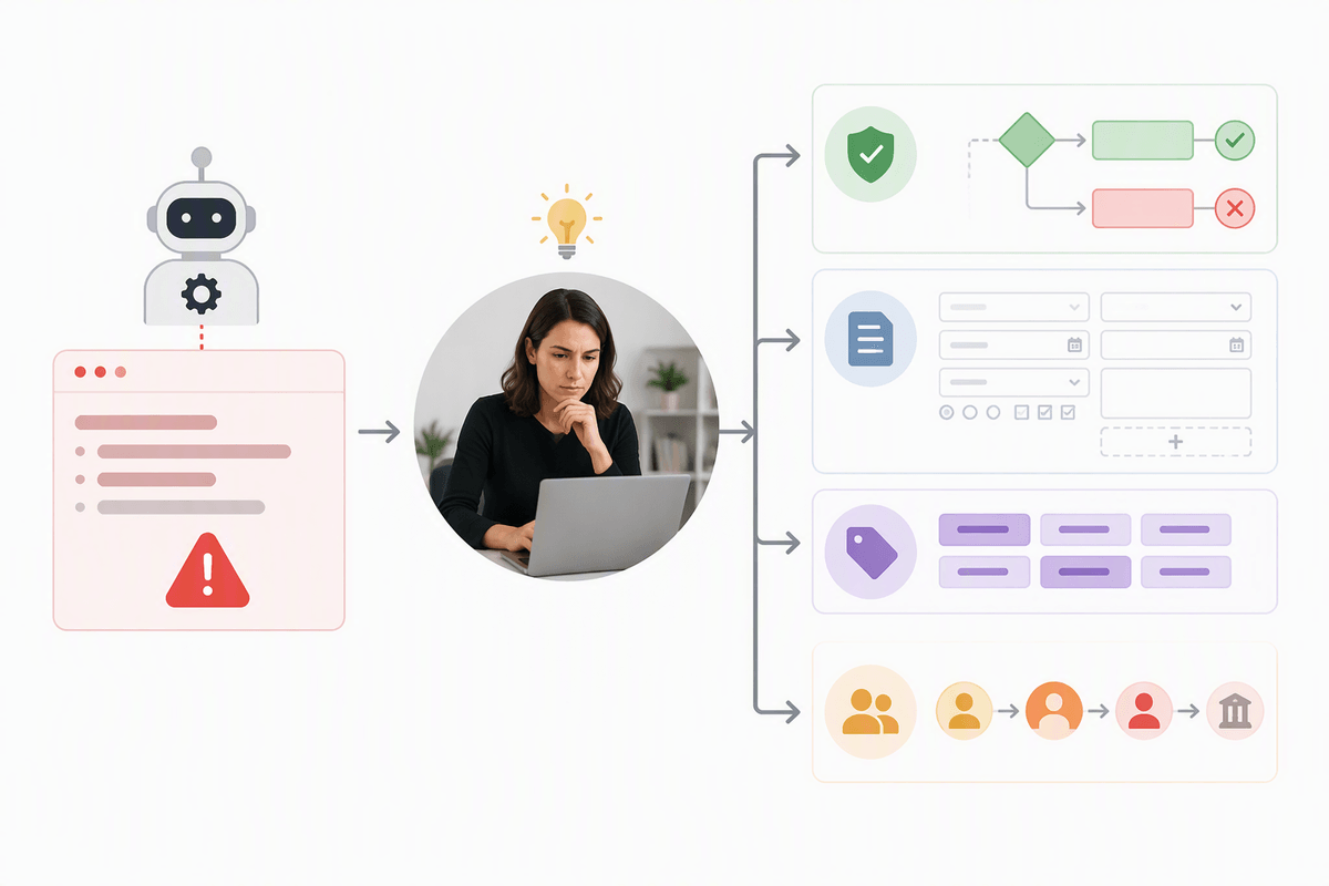 The new manual work: exceptions, oversight, and fixing edge cases
