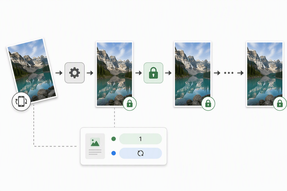 Implementation patterns that avoid double-rotations and label drift