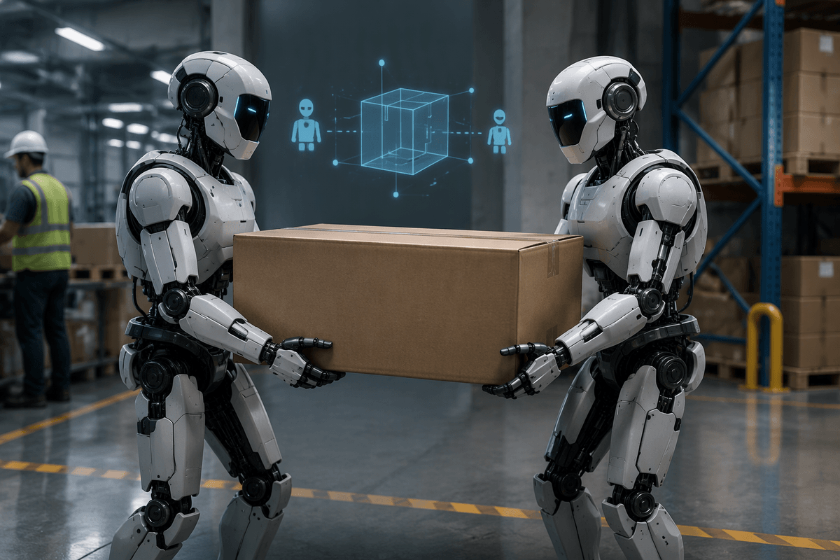 How Do Humanoid Robots Work Together on the Same Task?