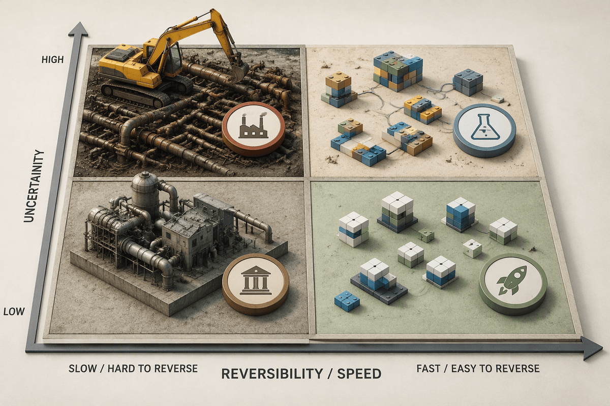 Balance value against cost, delay, and reversibility